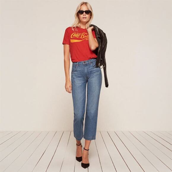 Reformation Denim - Reformation Roper Jean Chesapeake - Size 24
